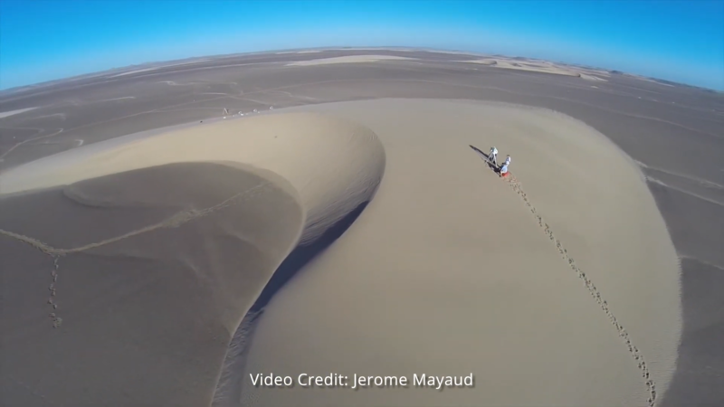 Drone footage overlooking the Namibian desserts